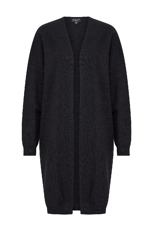ZILCH - CARDIGAN MIDI Open Front Closed Front Wrap Front