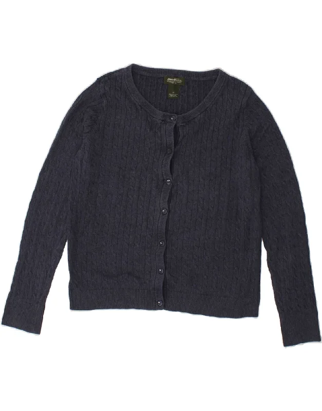 EDDIE BAUER Womens Cardigan Sweater UK 14 Large Grey Cotton Handmade Hand-knitted Hand-woven EDDIE BAUER Womens Cardigan Sweater UK 14 Large Grey Cotton Handmade Hand-knitted Hand-woven