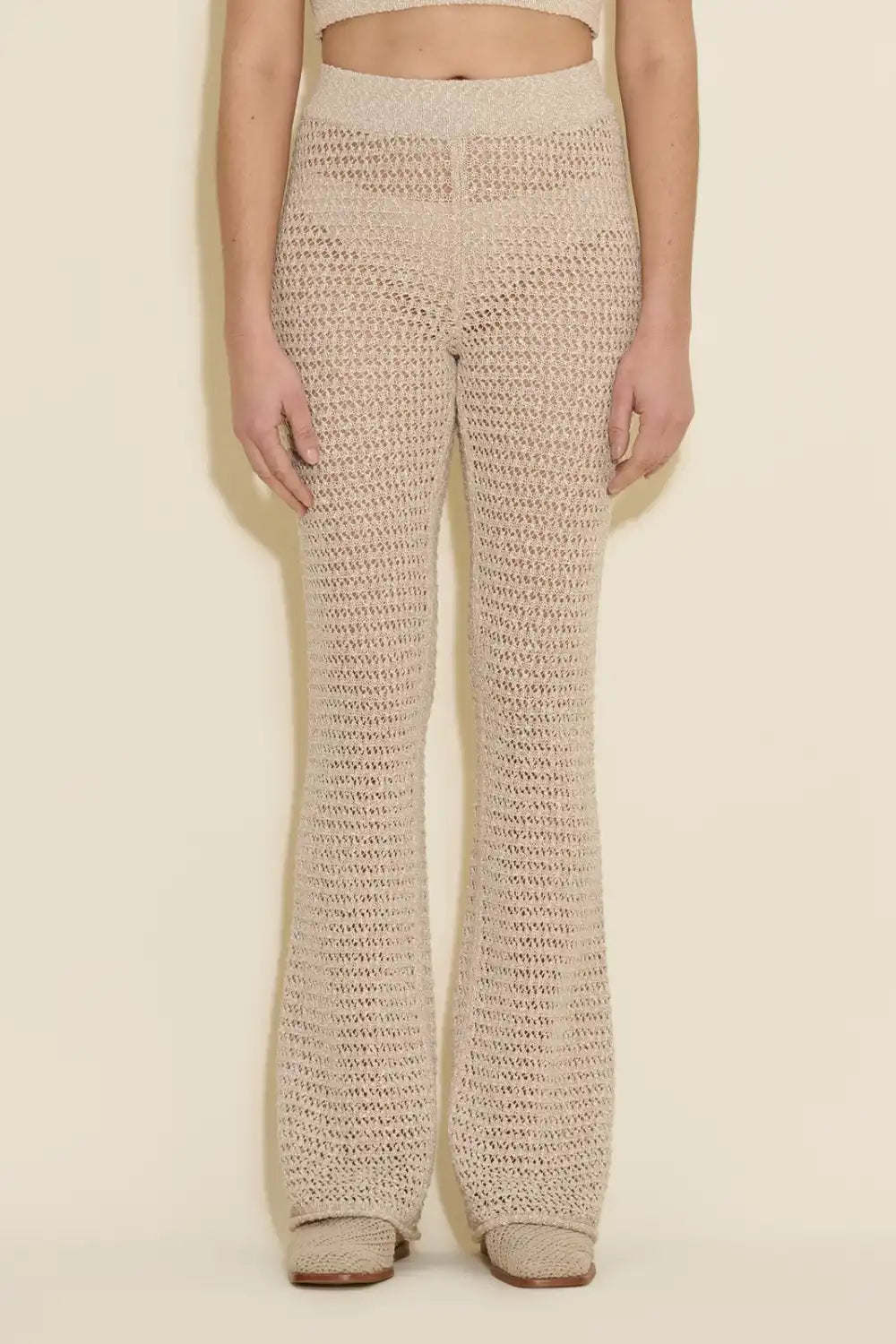 Cenci Crochet Knit Trousers Trousers New Arrival