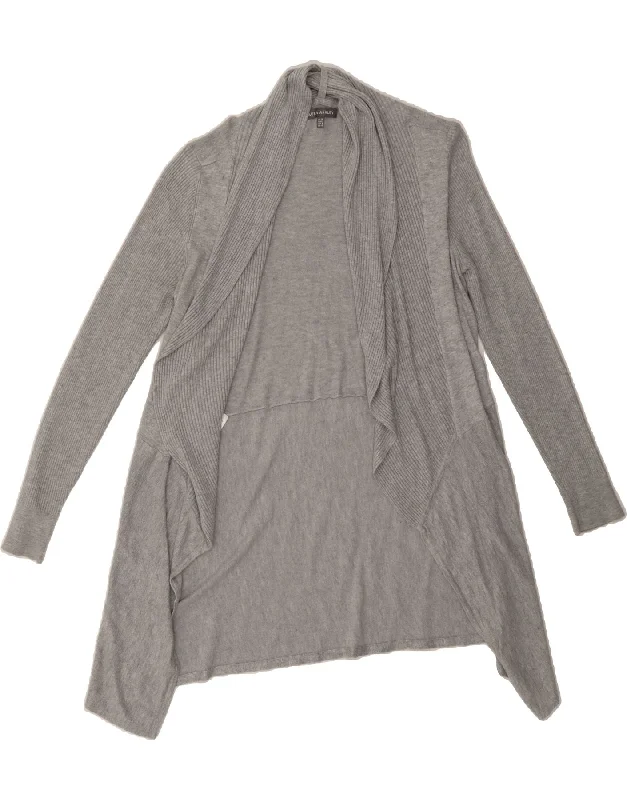 LAURA ASHLEY Womens Longline Open Cardigan Sweater UK 12 Medium Grey Elegant Classic Vintage LAURA ASHLEY Womens Longline Open Cardigan Sweater UK 12 Medium Grey Elegant Classic Vintage