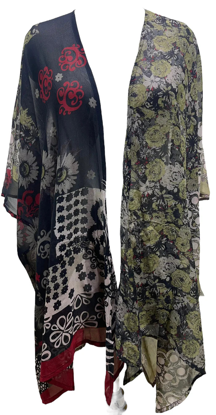SARIKNOTSARI - SHEER AVATAR PURE SILK CARDIGAN Button Cardigan Zip Cardigan Pullover Cardigan SARIKNOTSARI - SHEER AVATAR PURE SILK CARDIGAN Button Cardigan Zip Cardigan Pullover Cardigan