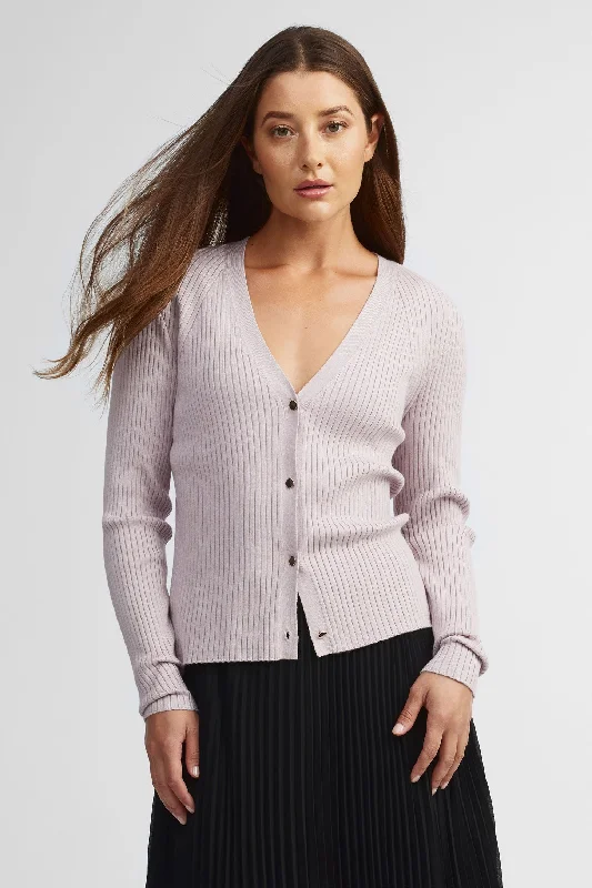 Cardigan col en V tricot - Femme Wool Fabric Cashmere Fabric Tweed Fabric