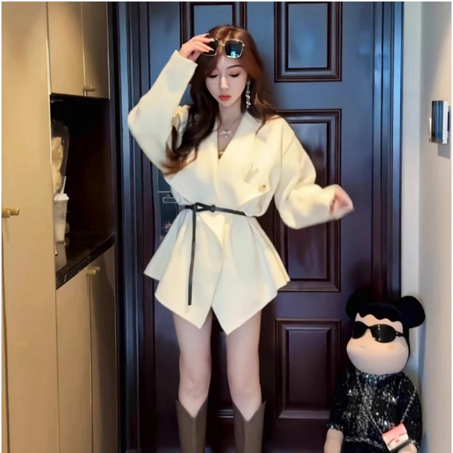 2024 Spring ladies long sleeve elegant cardigan classic large size high quality belt sweater coat Beaded Cardigan Sequined Faux Fur 2024 Spring ladies long sleeve elegant cardigan classic large size high quality belt sweater coat Beaded Cardigan Sequined Faux Fur
