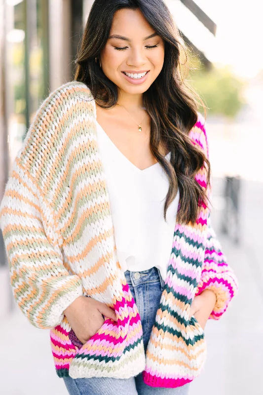 Put It All Together Multicolored Striped Cardigan Nylon Fabric Polyester Fabric Spandex Fabric Put It All Together Multicolored Striped Cardigan Nylon Fabric Polyester Fabric Spandex Fabric