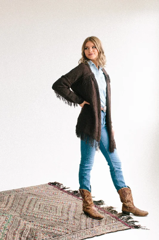 Felicita Fringe Cardigan in Organic Merino Button Cardigan Zip Cardigan Pullover Cardigan Felicita Fringe Cardigan in Organic Merino Button Cardigan Zip Cardigan Pullover Cardigan