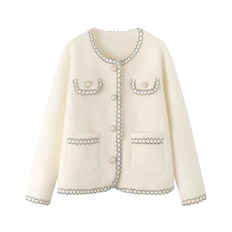 2024 Spring new arrival long sleeve cardigan single breast fashionable women elegant classic sweater coat Stretchy Elastic Breathable 2024 Spring new arrival long sleeve cardigan single breast fashionable women elegant classic sweater coat Stretchy Elastic Breathable