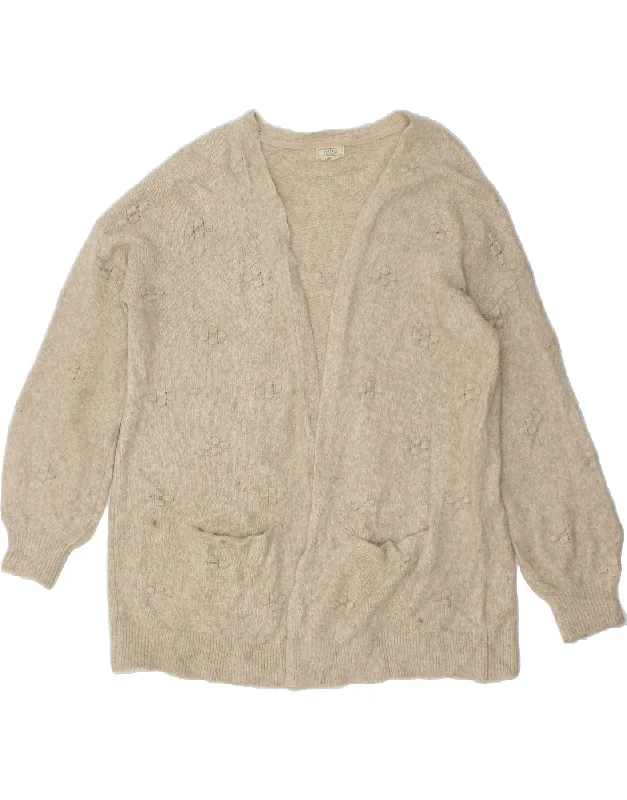 FAT FACE Womens Oversized Open Cardigan Sweater UK 16 Large Beige Nylon Fitted Slim Tailored FAT FACE Womens Oversized Open Cardigan Sweater UK 16 Large Beige Nylon Fitted Slim Tailored