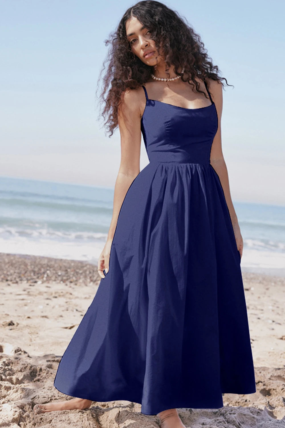 Sexy Holiday Party Dress Women Summer Autumn Spaghetti Strap Maxi Dress Off-the-shoulder Chic Trendy Sexy Holiday Party Dress Women Summer Autumn Spaghetti Strap Maxi Dress Off-the-shoulder Chic Trendy