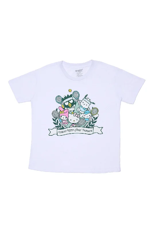 Hello Kitty And Friends Team Sports Graphic Relaxed Tee Fitted T-Shirt Seamless Stretchy Hello Kitty And Friends Team Sports Graphic Relaxed Tee Fitted T-Shirt Seamless Stretchy