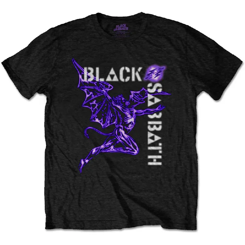 BLACK SABBATH Attractive T-Shirt, Retro Henry Welt Pockets Slit Pockets Flap Pockets BLACK SABBATH Attractive T-Shirt, Retro Henry Welt Pockets Slit Pockets Flap Pockets