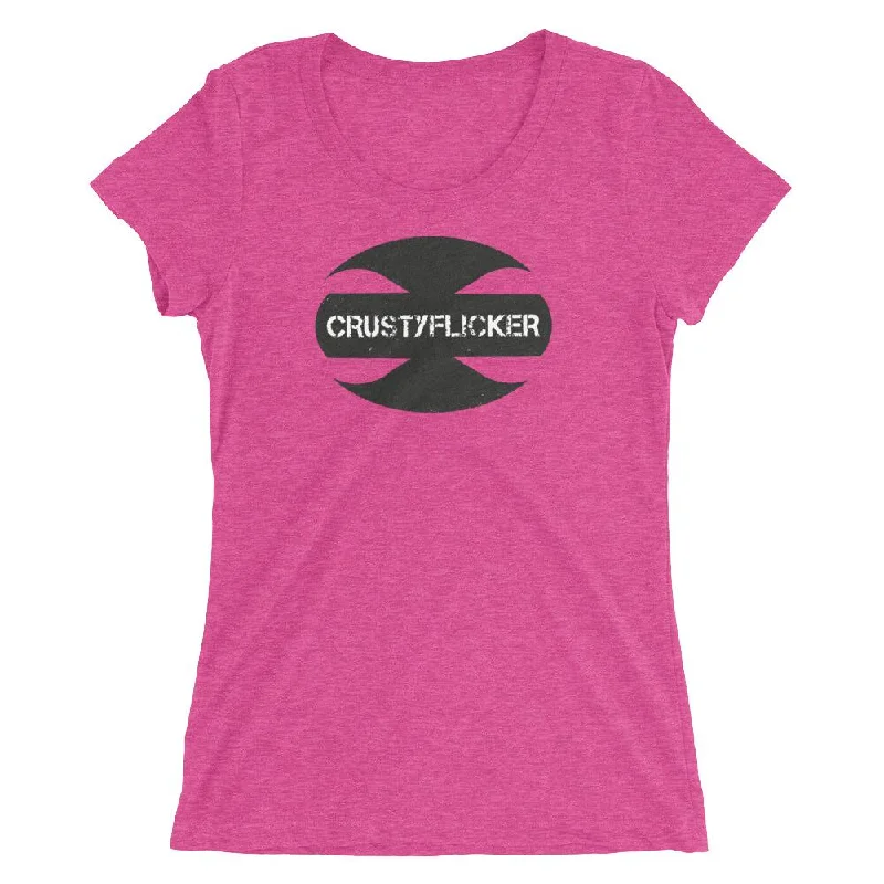 CRUSTYFLICKER Mojo - Women's Tri-Blend Boyfriend T-Shirt Notch Collar Peter Pan Collar Cowl Neck CRUSTYFLICKER Mojo - Women's Tri-Blend Boyfriend T-Shirt Notch Collar Peter Pan Collar Cowl Neck