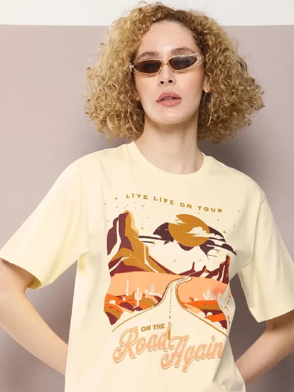 Dillinger Off White Graphic Oversized T-Shirt-WMNCR511WWHT-XS Asymmetrical Pockets Print Dillinger Off White Graphic Oversized T-Shirt-WMNCR511WWHT-XS Asymmetrical Pockets Print
