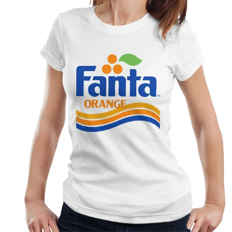 Fanta Orange 1980s Retro Wave Logo Women's T-Shirt Faux Fur Fabric Real Fur Fabric Shearling Fabric Fanta Orange 1980s Retro Wave Logo Women's T-Shirt Faux Fur Fabric Real Fur Fabric Shearling Fabric