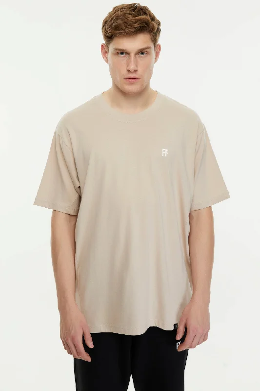 FF / Oversize T-shirt Hooded Caped Shawl Collar