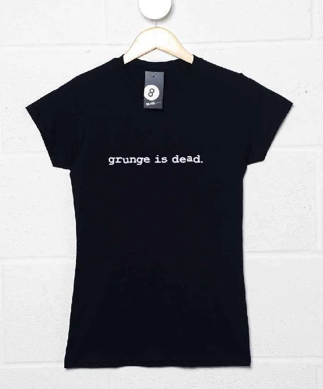 Grunge Is Dead Womens T-Shirt As Worn By Kurt Cobain Terry Blend Velvet Blend Canvas Blend Grunge Is Dead Womens T-Shirt As Worn By Kurt Cobain Terry Blend Velvet Blend Canvas Blend