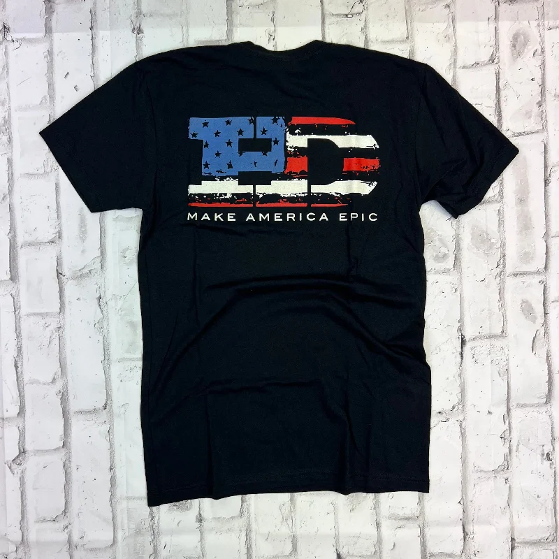 Hammer Down "Make America Epic" Short Sleeve T-shirt - Black Oversized T-Shirt Spandex breathable Hammer Down "Make America Epic" Short Sleeve T-shirt - Black Oversized T-Shirt Spandex breathable