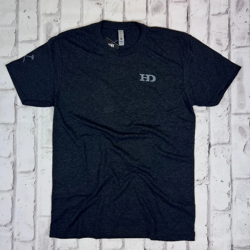 Hammer Down "Basic" Short Sleeve T-shirt - Vintage Black Mesh Blend Leather Blend Suede Blend Hammer Down "Basic" Short Sleeve T-shirt - Vintage Black Mesh Blend Leather Blend Suede Blend