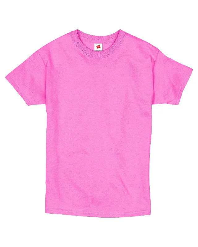 Hanes Youth ComfortSoft T-Shirt | Safety Pink Lace Blend Ribbed Blend Corduroy Blend Hanes Youth ComfortSoft T-Shirt | Safety Pink Lace Blend Ribbed Blend Corduroy Blend