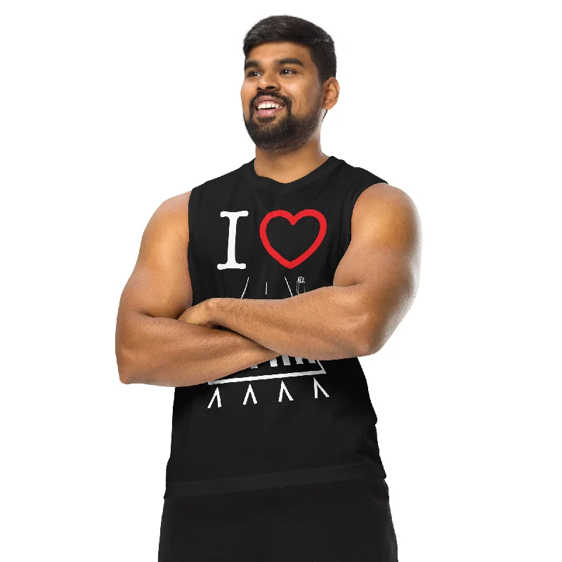Hawthorne Airport Runway 25 / Runway 7 unisex muscle shirt (black) Solid Print Embellished Hawthorne Airport Runway 25 / Runway 7 unisex muscle shirt (black) Solid Print Embellished