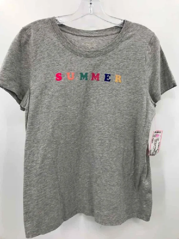 Pre-Owned J Crew Grey Size Medium Graphic T-shirt Rayon Fabric Velvet Fabric Corduroy Fabric Pre-Owned J Crew Grey Size Medium Graphic T-shirt Rayon Fabric Velvet Fabric Corduroy Fabric