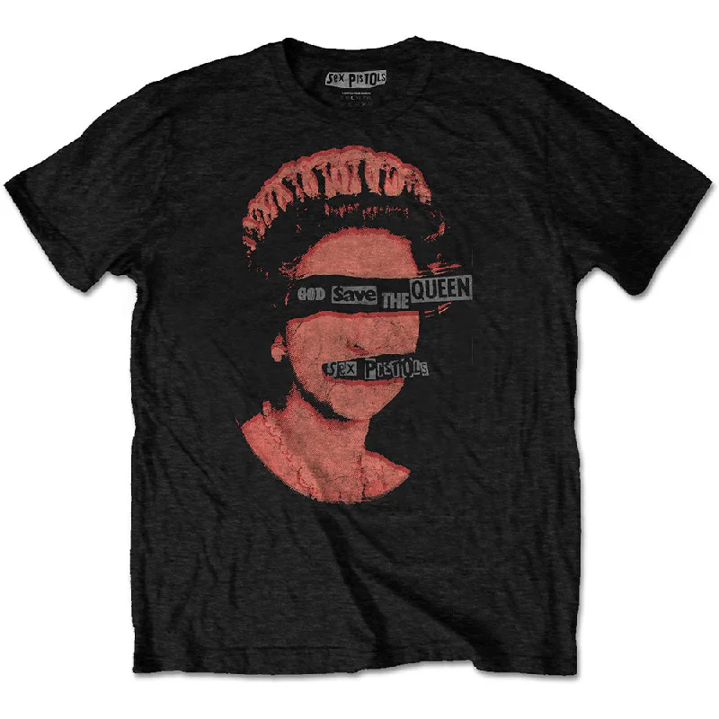SALE | The Sex Pistols | Official Band T-Shirt | God Save The Queen Graphic T-Shirt Round Neck Polyester SALE | The Sex Pistols | Official Band T-Shirt | God Save The Queen Graphic T-Shirt Round Neck Polyester