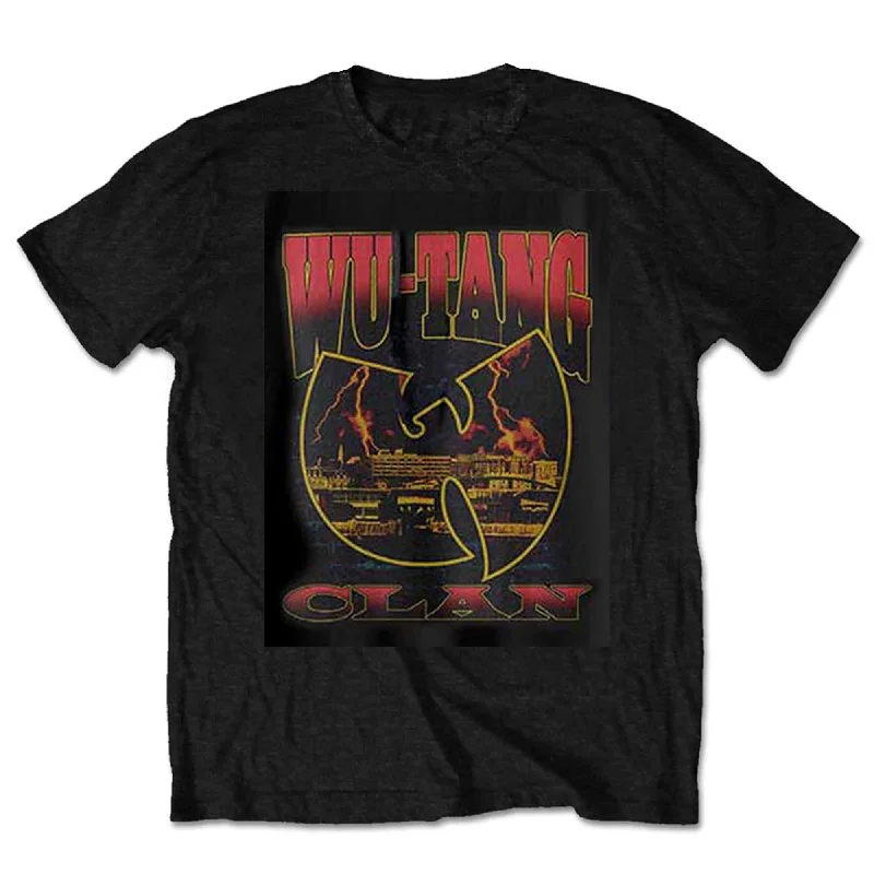 SALE | Wu-Tang Clan | Official Band T-shirt | Lightning Infill W Embroidered Appliqued Beaded SALE | Wu-Tang Clan | Official Band T-shirt | Lightning Infill W Embroidered Appliqued Beaded