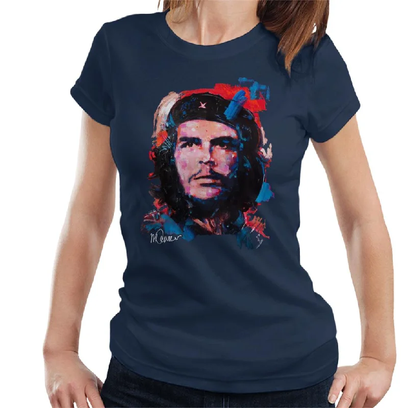 Sidney Maurer Original Portrait Of Che Guevara Women's T-Shirt Chenille Fabric Brocade Fabric Lace Fabric Sidney Maurer Original Portrait Of Che Guevara Women's T-Shirt Chenille Fabric Brocade Fabric Lace Fabric