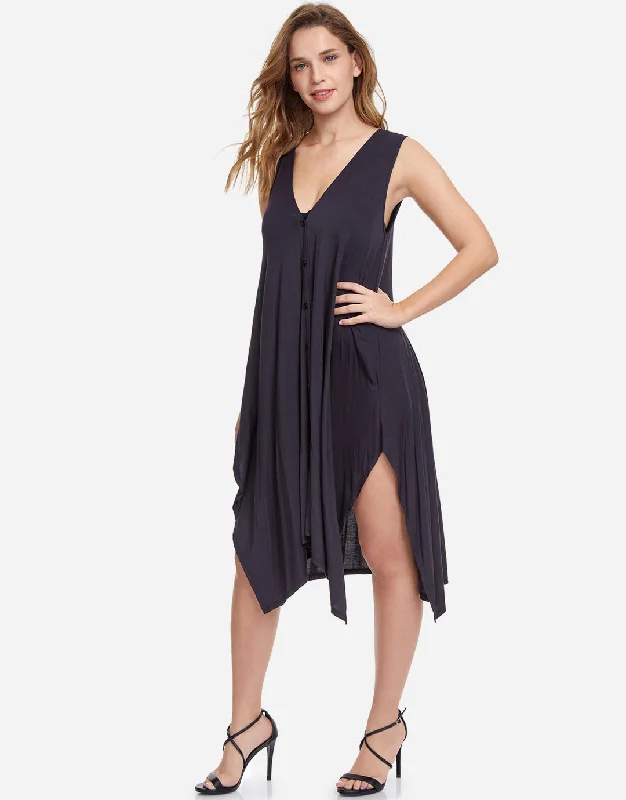 Profile Tutti Frutti Jersey Dress - Black Tunics Fleece cozy